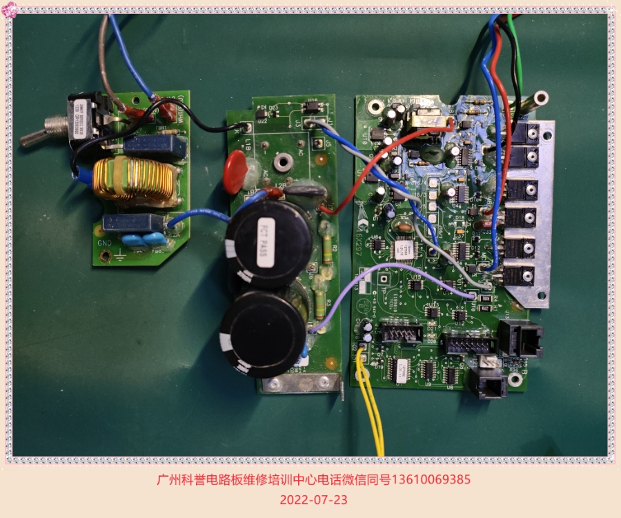 固瑞克喷涂机电路板维修实例